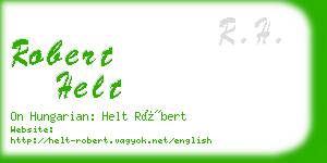 robert helt business card